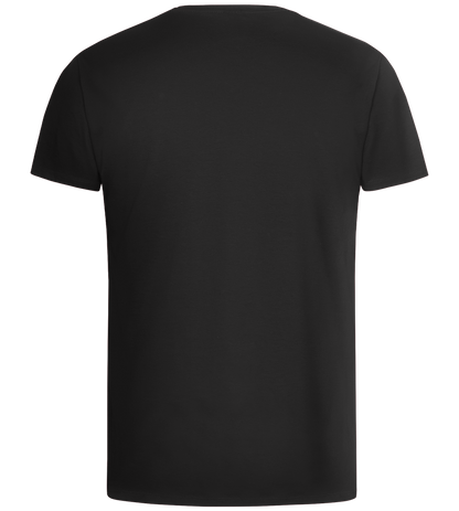 Réviser c'est Douter de Son Talent Design - Basic men's v-neck t-shirt_DEEP BLACK_back