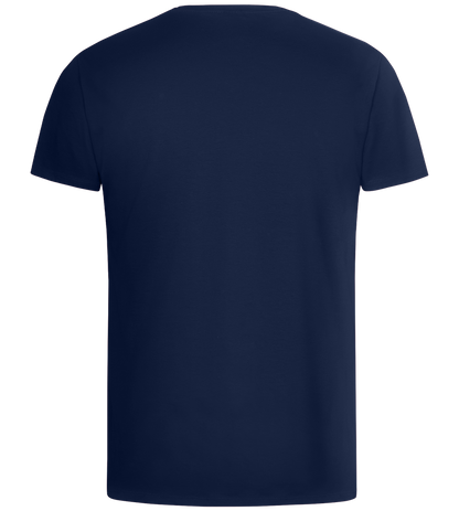 Réviser c'est Douter de Son Talent Design - Basic men's v-neck t-shirt_MARINE_back