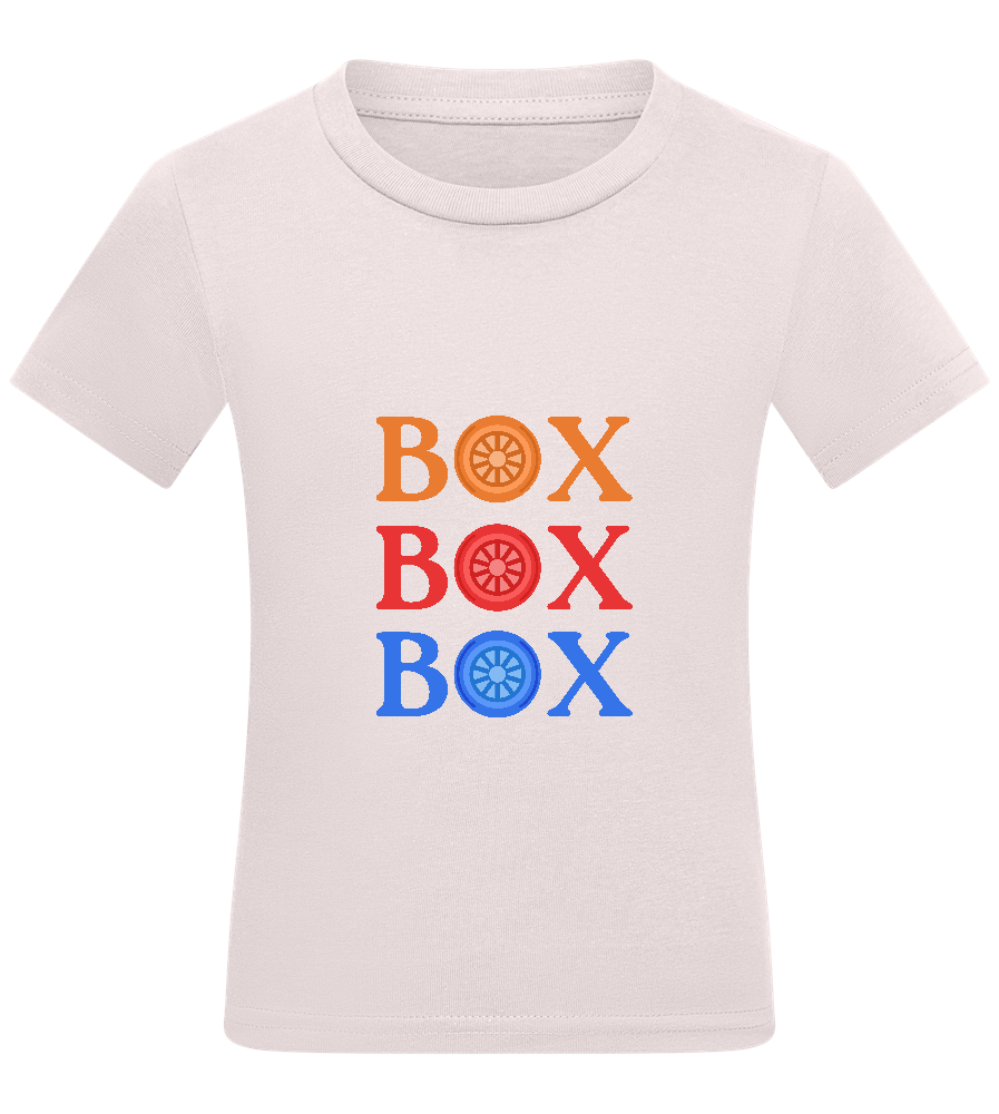 Box Box Box Design - Comfort kids fitted t-shirt_LIGHT PINK_front