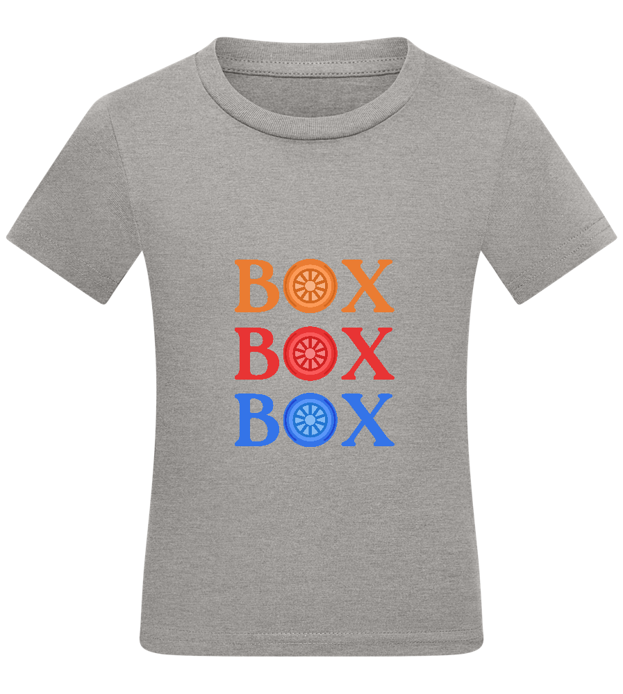 Box Box Box Design - Comfort kids fitted t-shirt_ORION GREY_front