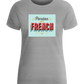 Pardon My French Design - Basic women's fitted t-shirt_ORION GREY_front