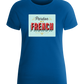 Pardon My French Design - Basic women's fitted t-shirt_ROYAL_front