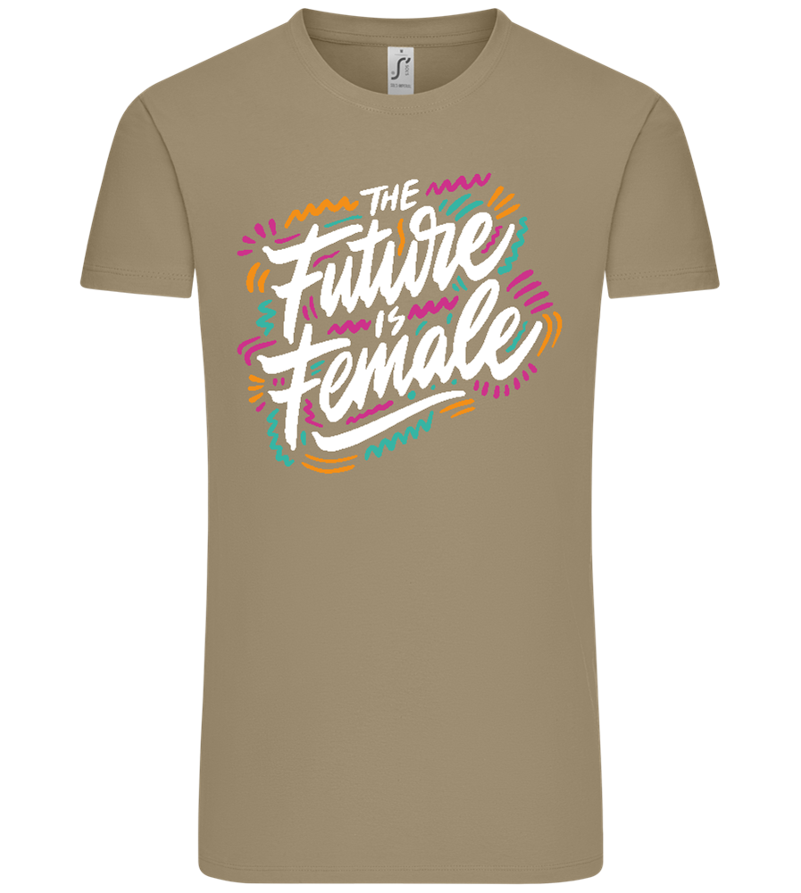 Future Is Female Design - Comfort Unisex T-Shirt_KHAKI_front