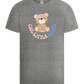 Cool Little Sister Teddy Bear Design - Basic kids t-shirt_ORION GREY_front