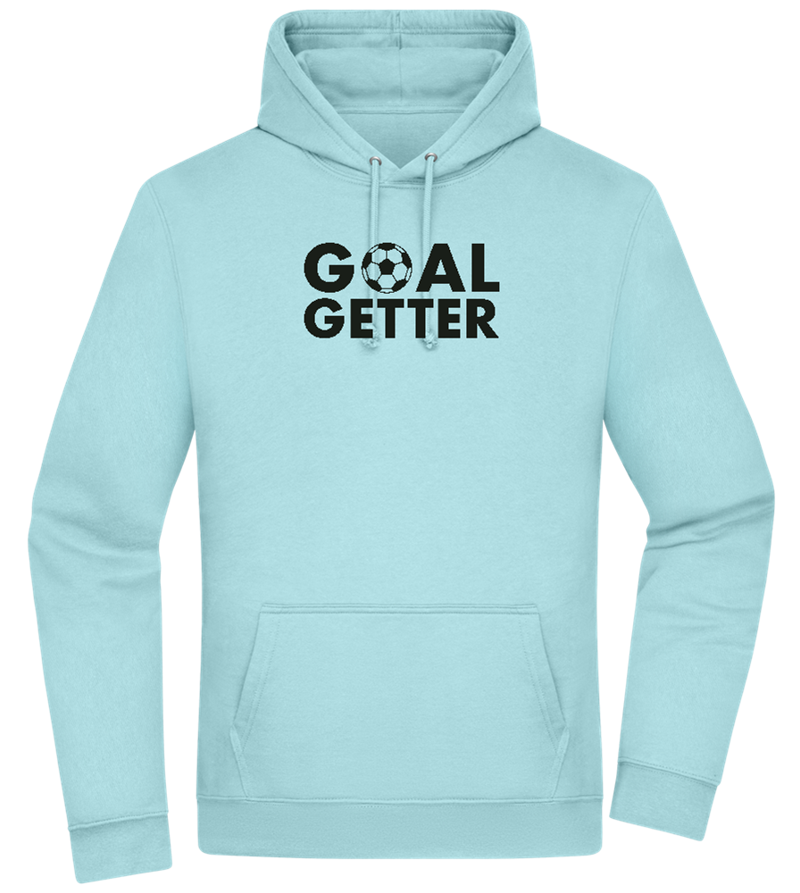 Goal Getter Design - Premium Essential Unisex Hoodie_POOL BLUE_front