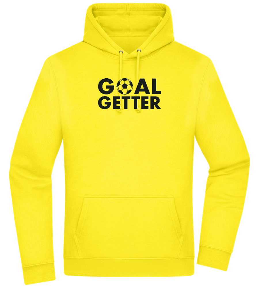 Goal Getter Design - Premium Essential Unisex Hoodie_YELLOW_front