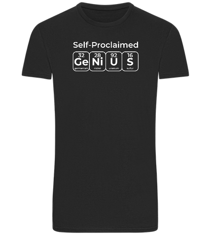 Genius Periodic Table Design - Basic Unisex T-Shirt_DEEP BLACK_front
