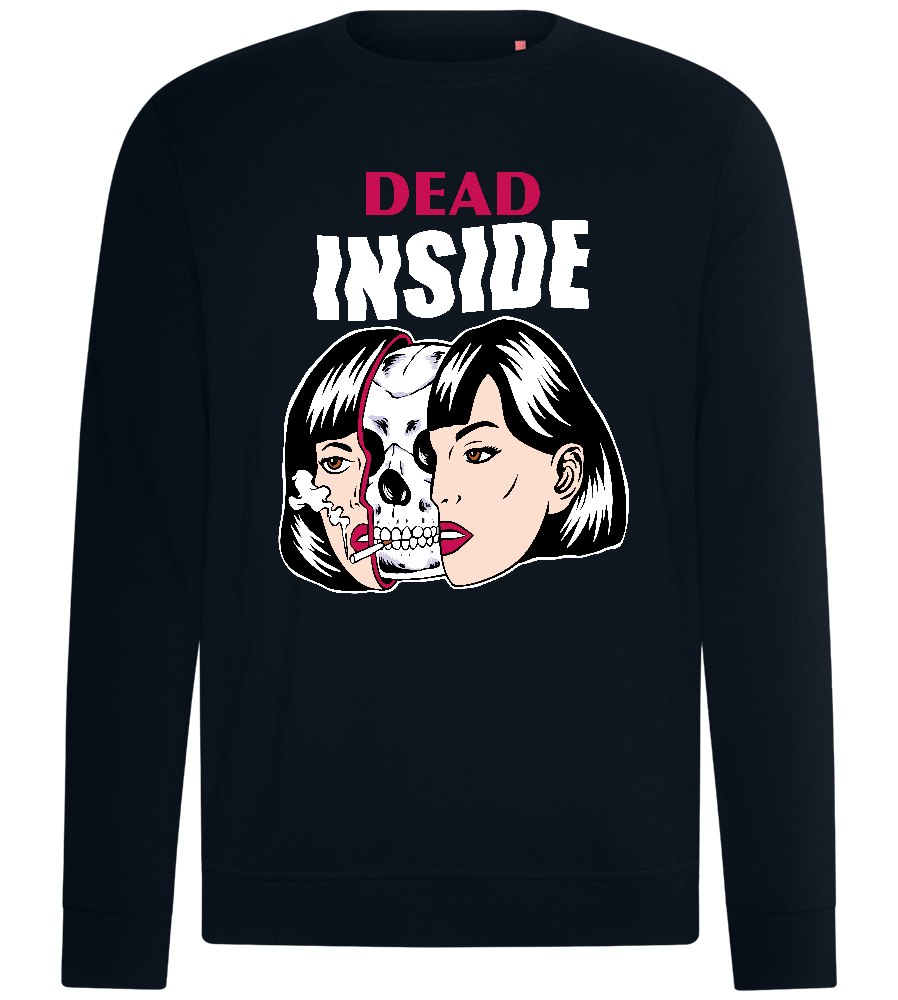 Dead on the Inside Design - Comfort unisex sweater_BLACK_front