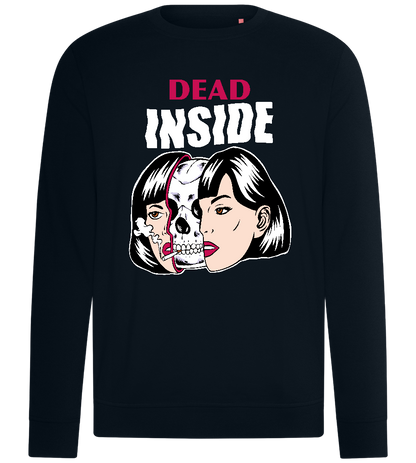 Dead on the Inside Design - Comfort unisex sweater_BLACK_front