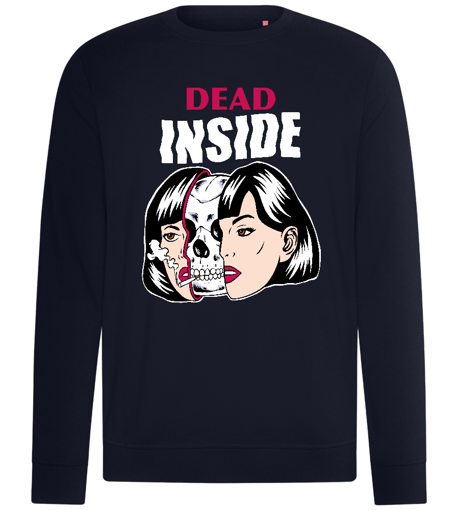 Dead on the Inside Design - Comfort unisex sweater_FRENCH NAVY_front