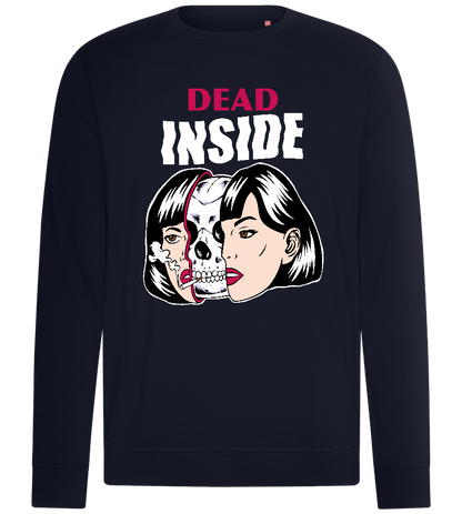 Dead on the Inside Design - Comfort unisex sweater_FRENCH NAVY_front