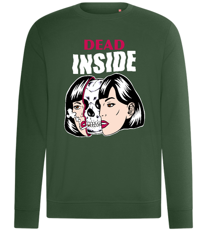 Dead on the Inside Design - Comfort unisex sweater_GREEN BOTTLE_front