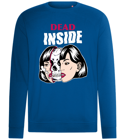 Dead on the Inside Design - Comfort unisex sweater_ROYAL_front