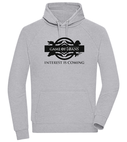 Interest is Coming Design - Comfort unisex hoodie_ORION GREY II_front