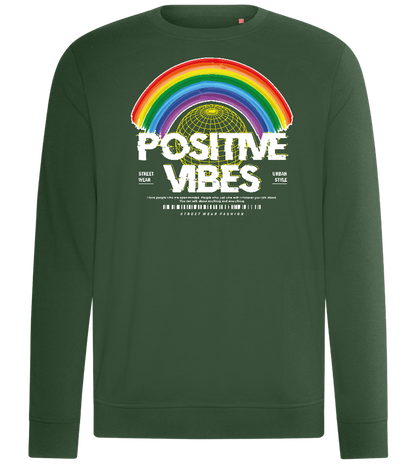 Positive Vibes Design - Comfort unisex sweater_GREEN BOTTLE_front