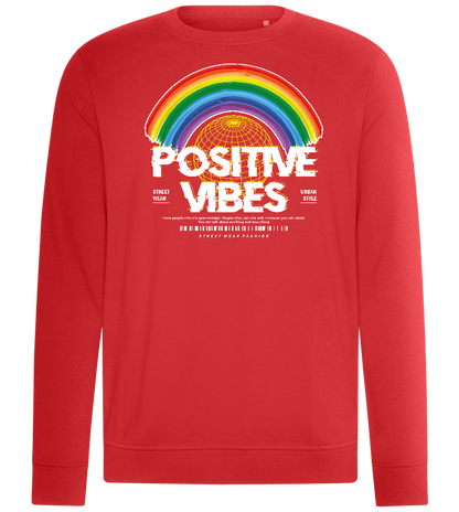 Positive Vibes Design - Comfort unisex sweater_RED_front