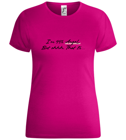 99% Angel Design - Comfort women's t-shirt_FUCHSIA_front