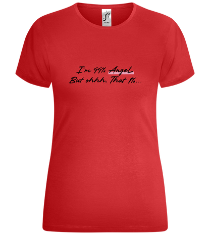 99% Angel Design - Comfort women's t-shirt_RED_front