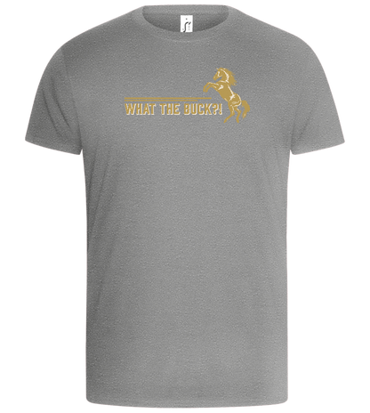 What The Buck Design - Basic Unisex T-Shirt_ORION GREY_front