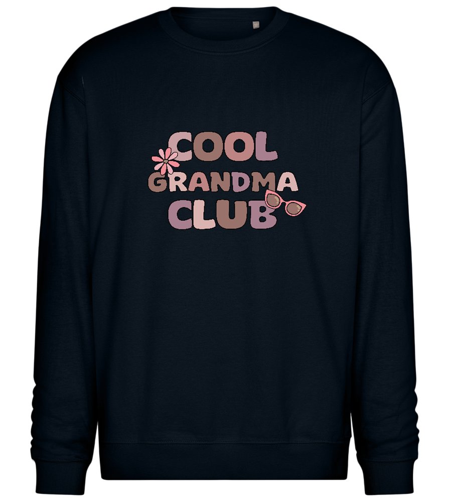 Cool Grandma Club 2 Design - Comfort Essential Unisex Sweater_BLACK_front