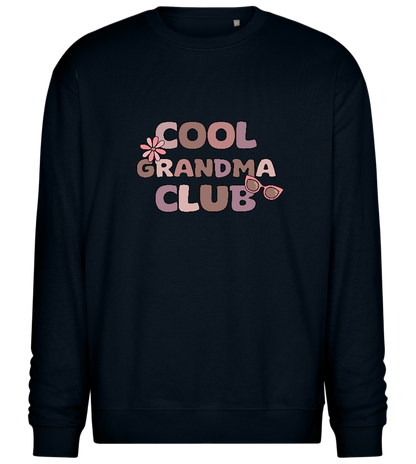 Cool Grandma Club 2 Design - Comfort Essential Unisex Sweater_BLACK_front