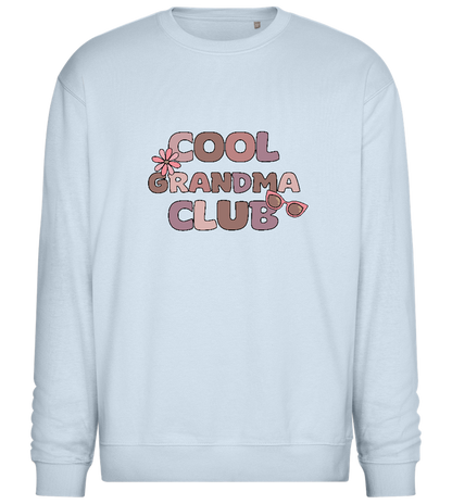 Cool Grandma Club 2 Design - Comfort Essential Unisex Sweater_CREAMY BLUE_front