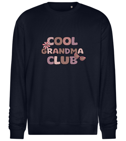 Cool Grandma Club 2 Design - Comfort Essential Unisex Sweater_FRENCH NAVY_front