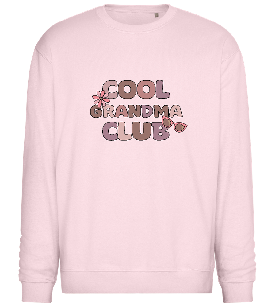 Cool Grandma Club 2 Design - Comfort Essential Unisex Sweater_LIGHT PEACH ROSE_front