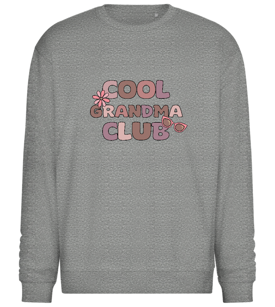 Cool Grandma Club 2 Design - Comfort Essential Unisex Sweater_ORION GREY II_front