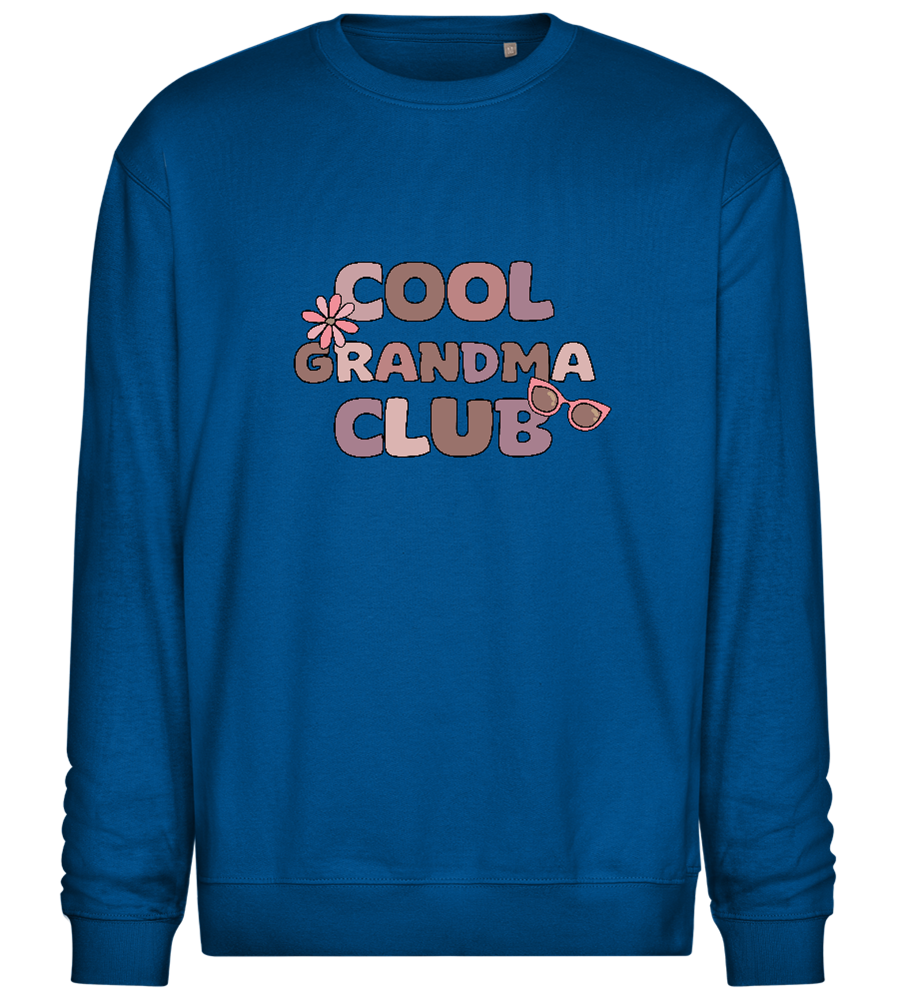 Cool Grandma Club 2 Design - Comfort Essential Unisex Sweater_ROYAL_front