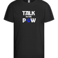 Talk to the Paw Design - Basic kids t-shirt_DEEP BLACK_front