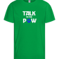 Talk to the Paw Design - Basic kids t-shirt_MEADOW GREEN_front