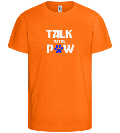 Talk to the Paw Design - Basic kids t-shirt_ORANGE_front