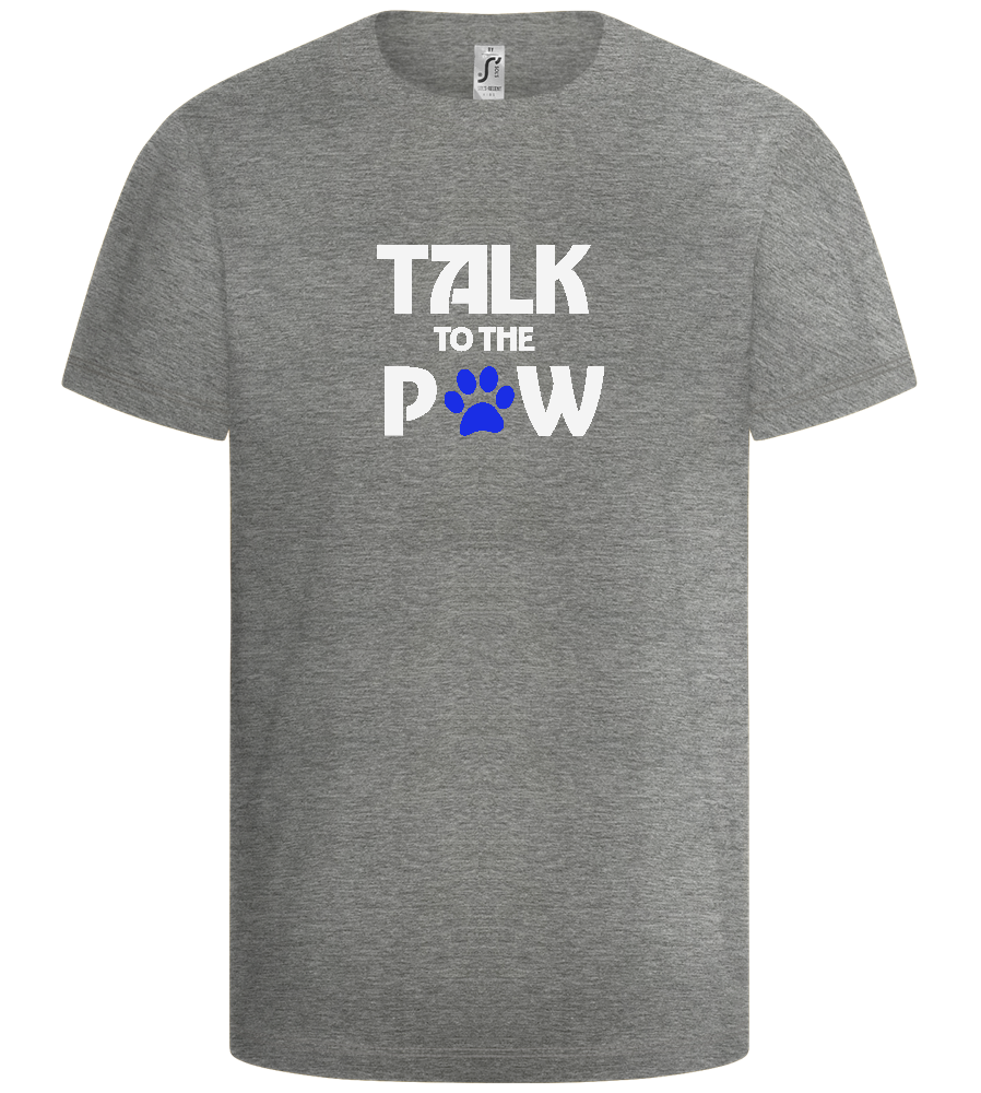 Talk to the Paw Design - Basic kids t-shirt_ORION GREY_front