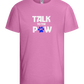 Talk to the Paw Design - Basic kids t-shirt_PINK ORCHID_front