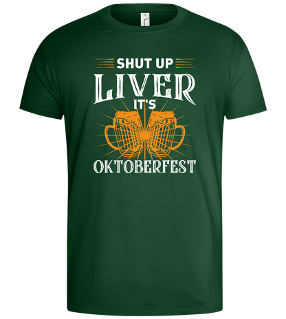 Shut Up Liver Design - Basic men's t-shirt_GREEN BOTTLE_front