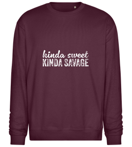 Kinda Sweet Kinda Savage Design - Comfort Essential Unisex Sweater