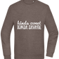 Kinda Sweet Kinda Savage Design - Comfort Essential Unisex Sweater_CHARCOAL CHIN_front