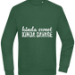 Kinda Sweet Kinda Savage Design - Comfort Essential Unisex Sweater_GREEN BOTTLE_front