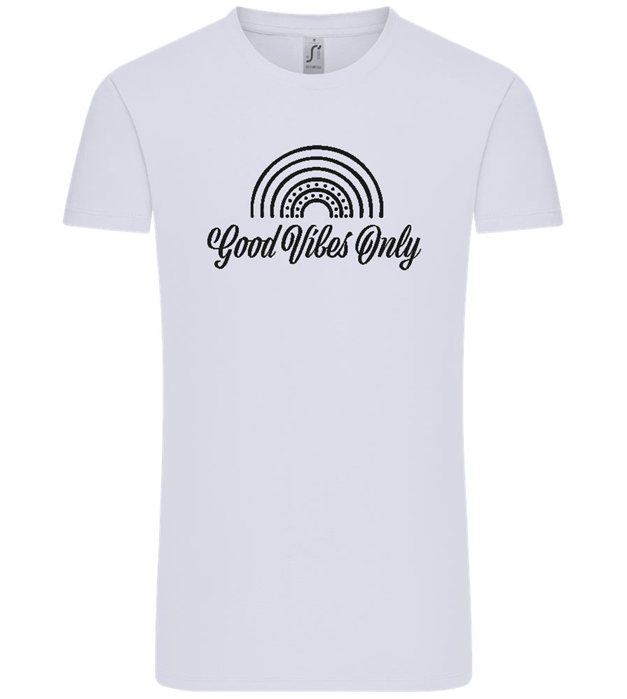 Good Vibes Only Rainbow Design - Comfort Unisex T-Shirt_LILAK_front