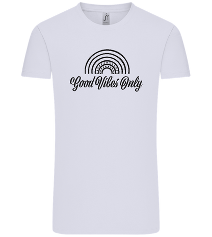 Good Vibes Only Rainbow Design - Comfort Unisex T-Shirt_LILAK_front