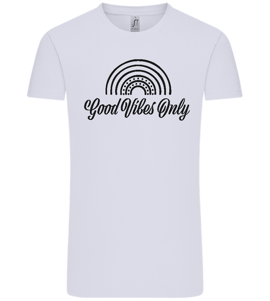 Good Vibes Only Rainbow Design - Comfort Unisex T-Shirt_LILAK_front