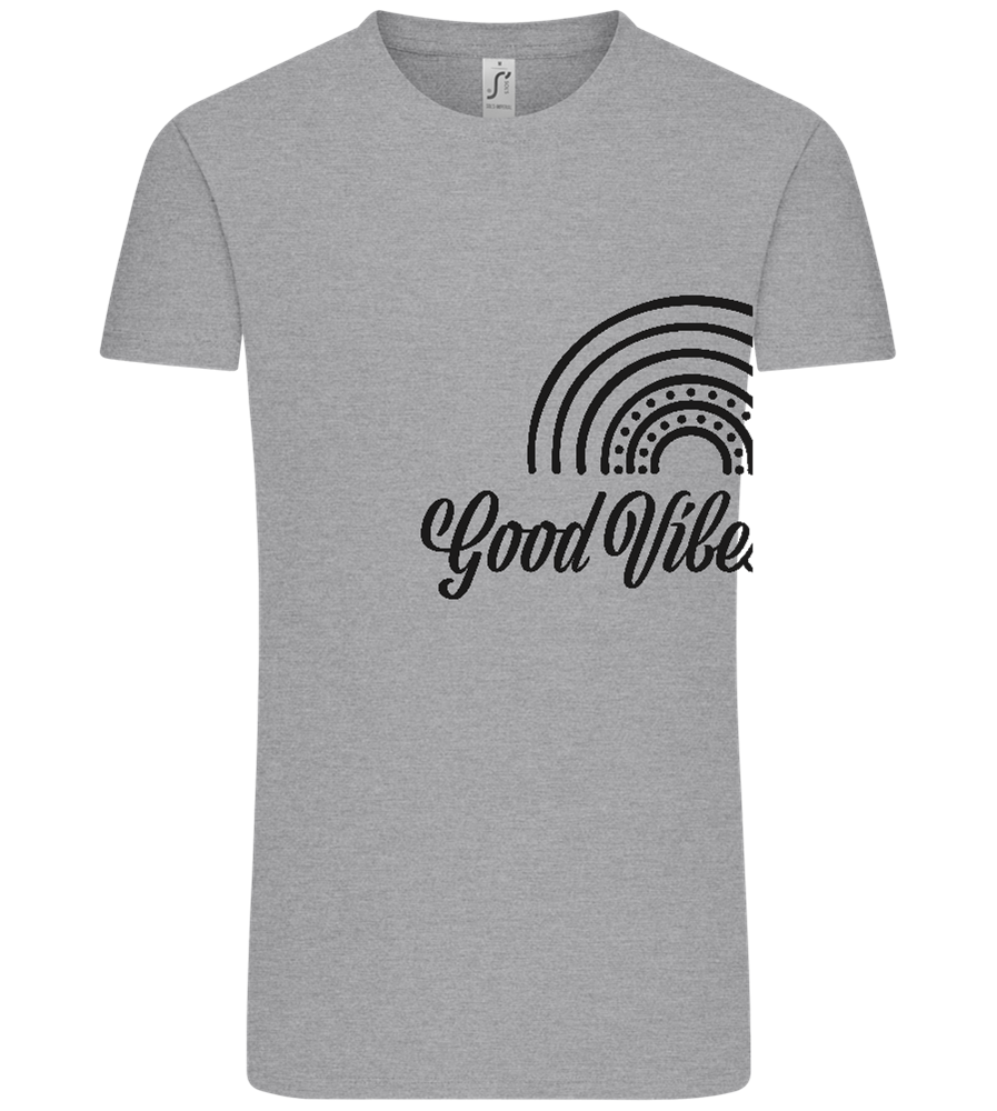 Good Vibes Only Rainbow Design - Comfort Unisex T-Shirt_ORION GREY_front