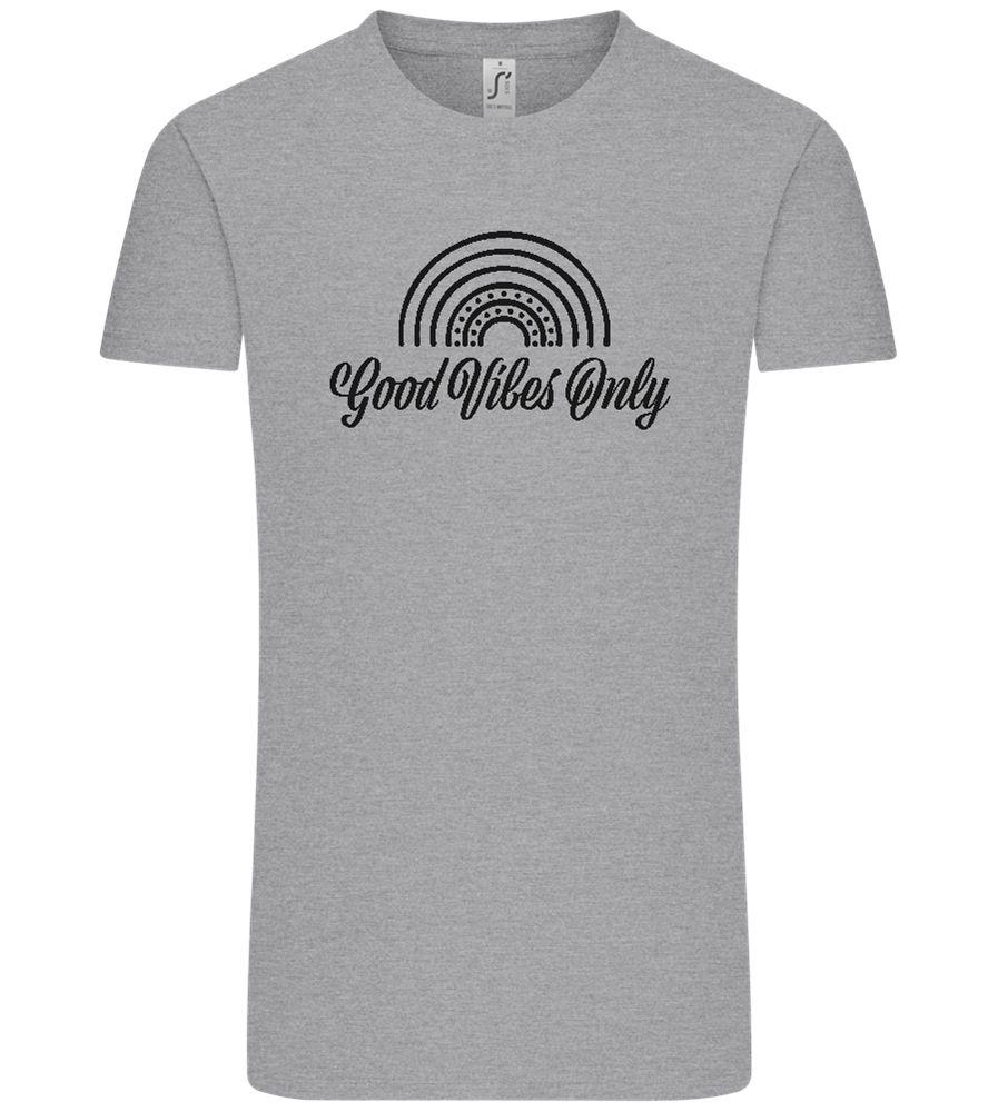 Good Vibes Only Rainbow Design - Comfort Unisex T-Shirt_ORION GREY_front