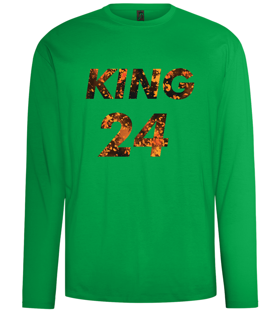 KING 24 Design - Comfort men's long sleeve t-shirt_MEADOW GREEN_front