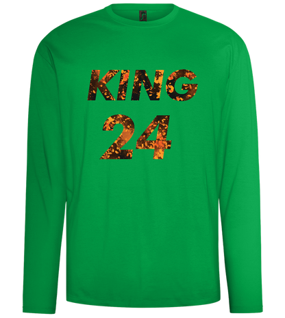 KING 24 Design - Comfort men's long sleeve t-shirt_MEADOW GREEN_front