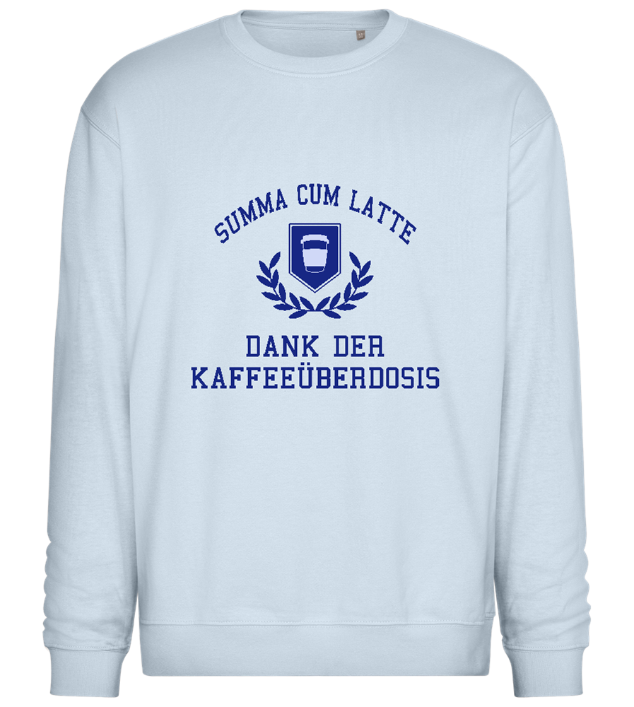 Dank der Kaffeeüberdosis Design - Comfort Essential Unisex Sweater_CREAMY BLUE_front