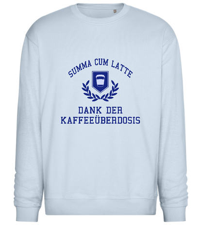 Dank der Kaffeeüberdosis Design - Comfort Essential Unisex Sweater_CREAMY BLUE_front