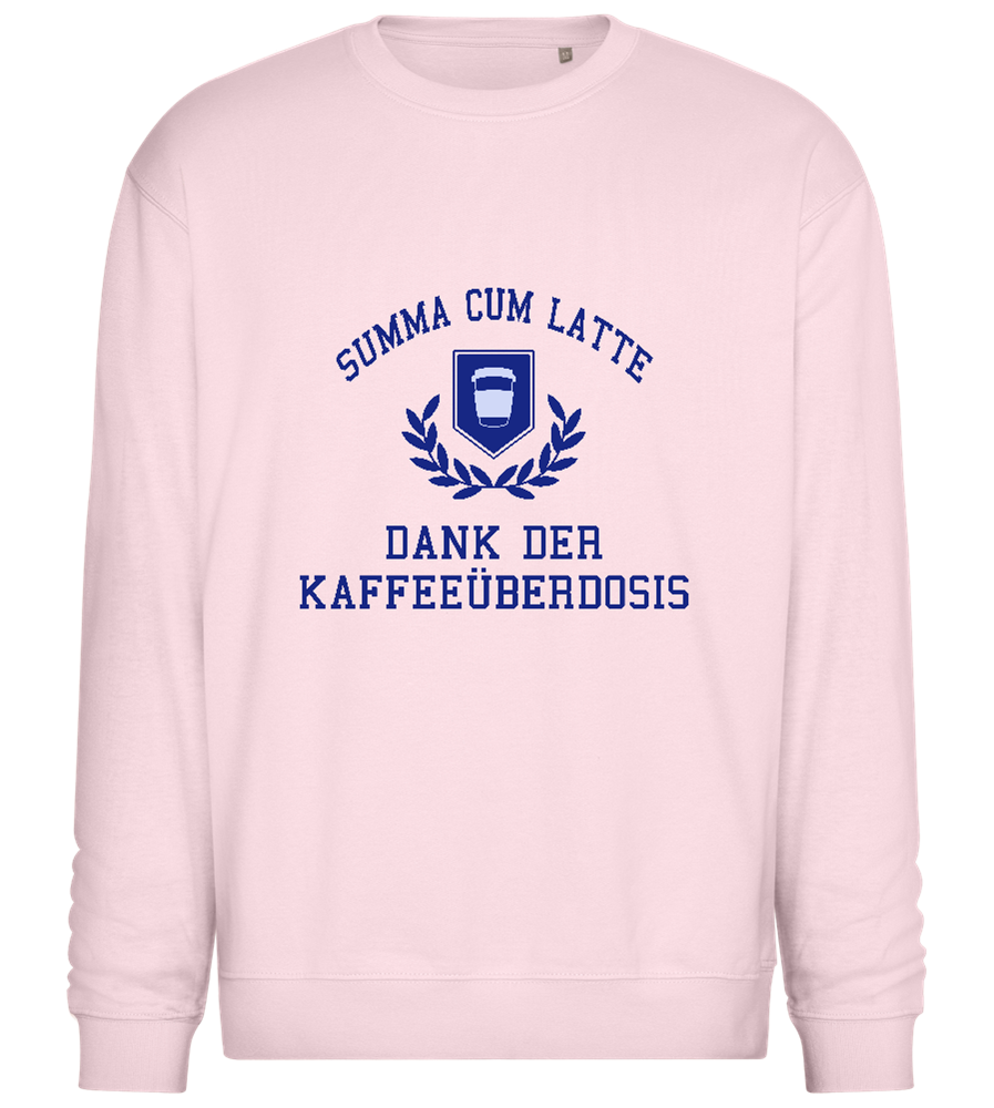 Dank der Kaffeeüberdosis Design - Comfort Essential Unisex Sweater_LIGHT PEACH ROSE_front