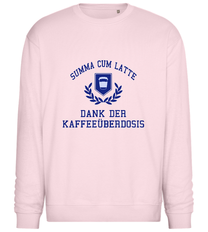 Dank der Kaffeeüberdosis Design - Comfort Essential Unisex Sweater_LIGHT PEACH ROSE_front